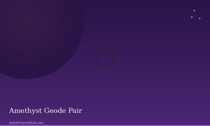 Amethyst Geode Pair