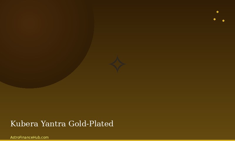 Kubera Yantra Gold-Plated